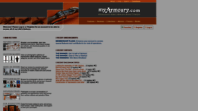 What Myarmoury.com website looks like in 2024 