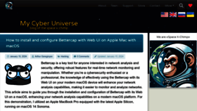 What Mycyberuniverse.com website looks like in 2024 