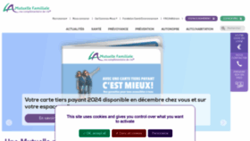 What Mutuelle-familiale.fr website looks like in 2024 