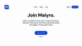 What Maiyro.com website looks like in 2024 