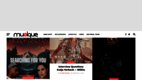 What Muziquemagazine.com website looks like in 2024 