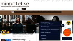 What Minoritet.se website looks like in 2024 
