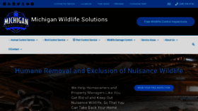 What Michiganwildlifesolutions.com website looks like in 2024 