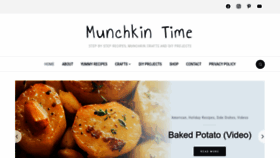 What Munchkintime.com website looks like in 2024 
