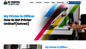 What Myprinterisoffline.com website looks like in 2024 