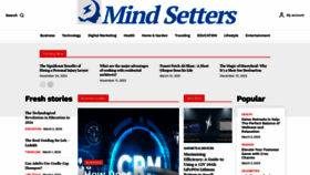 What Mindsetterz.com website looked like in 2024 (1 year ago)