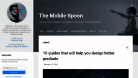 What Mobilespoon.net website looks like in 2024 