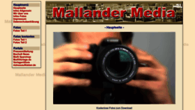 What Mallander.de website looks like in 2024 