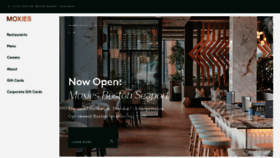 What Moxies.com website looks like in 2024 