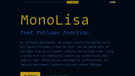 What Monolisa.dev website looks like in 2024 