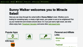What Miraclesalad.com website looks like in 2024 