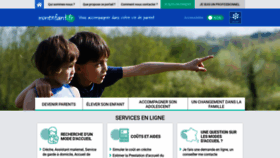 What Monenfant.fr website looks like in 2024 