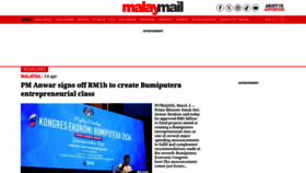 What Malaymail.com website looks like in 2024 