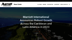 What Marriottnewscenter.com website looks like in 2024 
