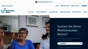 What Medizinischerdienst.de website looks like in 2024 
