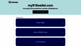 What My918wallet.com website looks like in 2024 