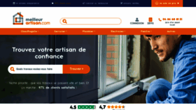 What Meilleur-artisan.com website looks like in 2024 