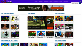 What Mostfungames.com website looks like in 2024 