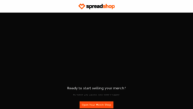 What Myspreadshop.com website looks like in 2024 