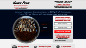 What Moscow-forest.ru website looks like in 2024 