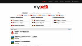 What Mydict.com website looks like in 2024 