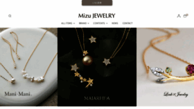 What Mizu-jewelry.com website looks like in 2024 