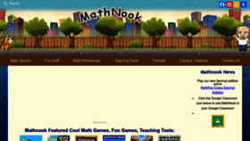 What Mathnook.com website looks like in 2024 