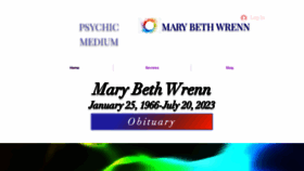 What Marybethwrenn.com website looks like in 2024 