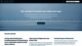 What Miljoeportal.dk website looks like in 2024 