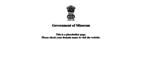 What Mizoram.gov.in website looks like in 2024 