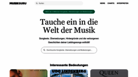 What Musikguru.de website looks like in 2024 