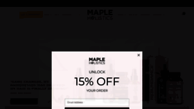 What Mapleholistics.com website looks like in 2024 