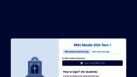 What Moodle.mnu.edu.mv website looks like in 2024 