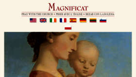 What Magnificat.net website looks like in 2024 