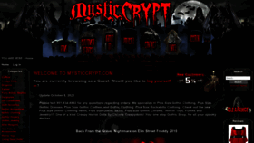 What Mysticcrypt.com website looks like in 2024 