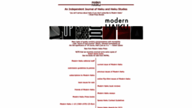 What Modernhaiku.org website looks like in 2024 