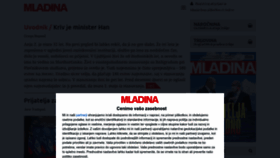 What Mladina.si website looks like in 2024 