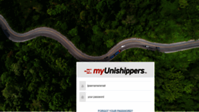 What My.unishippers.com website looks like in 2024 