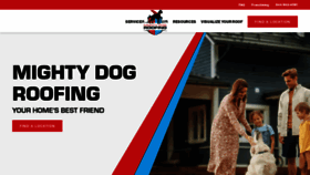 What Mightydogroofing.com website looks like in 2024 