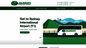 What Murrays.com.au website looks like in 2024 