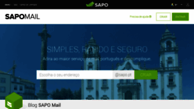 What Mail.sapo.pt website looks like in 2024 