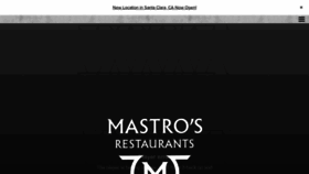 What Mastrosrestaurants.com website looks like in 2024 