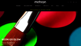 What Mehron.com website looks like in 2024 