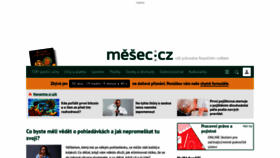 What Mesec.cz website looks like in 2024 