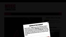 What Musicconnection.com website looks like in 2024 