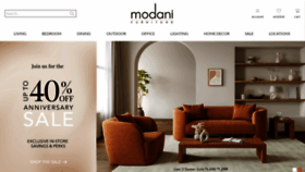 What Modani.com website looks like in 2024 