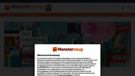 What Monsterzeug.de website looks like in 2024 
