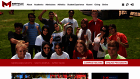 What Maryville.edu website looks like in 2024 