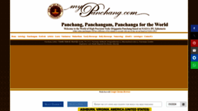 What Mypanchang.com website looks like in 2024 