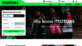 What Motors.co.uk website looked like in 2024 (1 year ago)